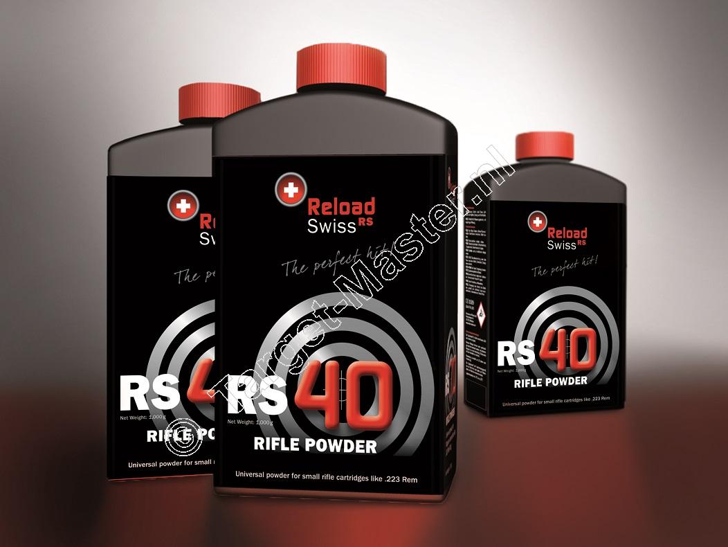 Reload Swiss RS40 Herlaadkruit inhoud 1000 gram